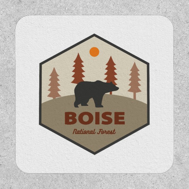 Boise National Forest Idaho Bear Patch (Front)