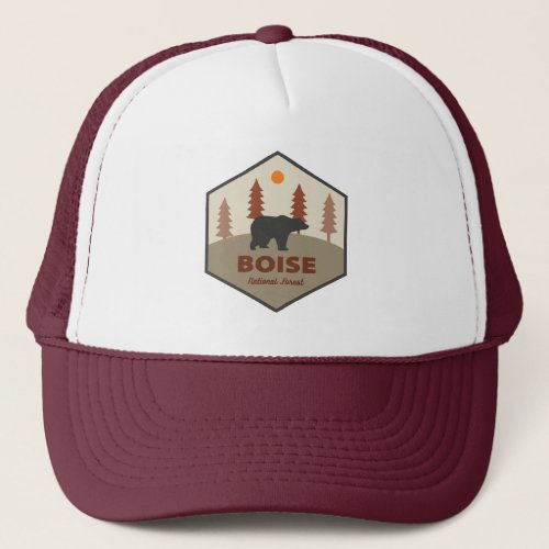 Boise National Forest Idaho Bear Trucker Hat