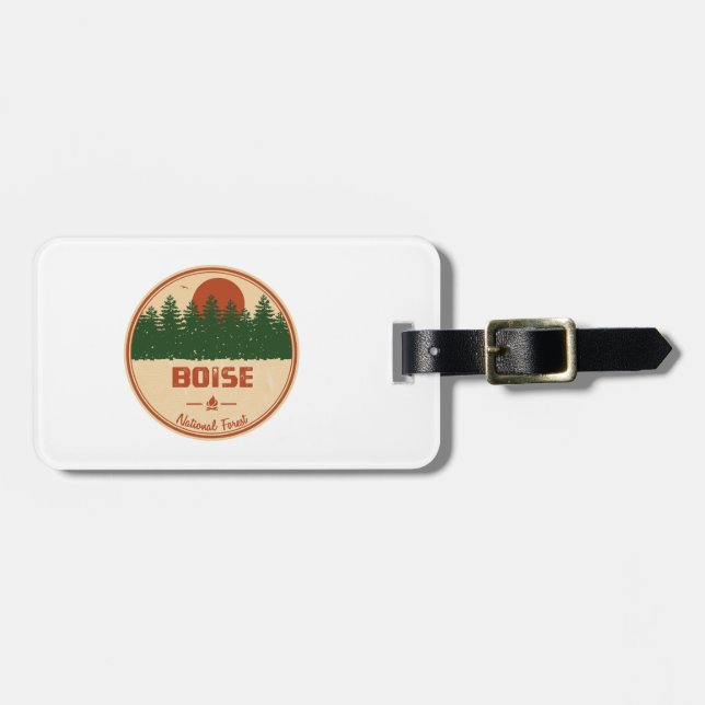 Boise National Forest Luggage Tag (Front Horizontal)