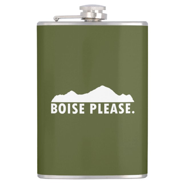 Boise Please Flask (Front)