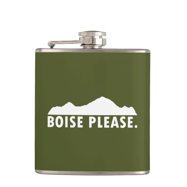 Boise Please Flask (Front)