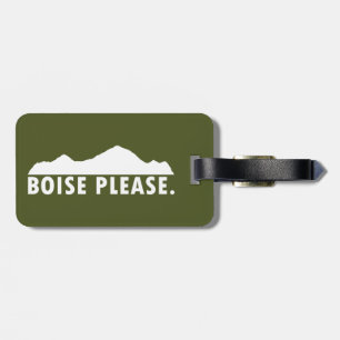 Boise Please Luggage Tag