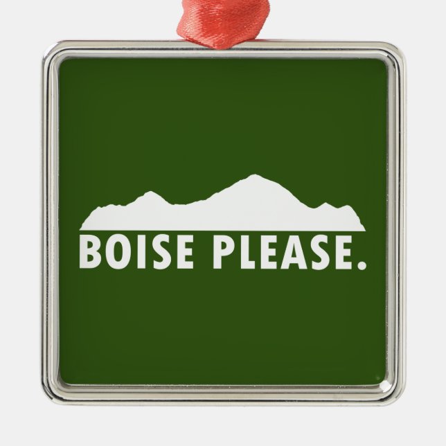Boise Please Metal Ornament (Front)