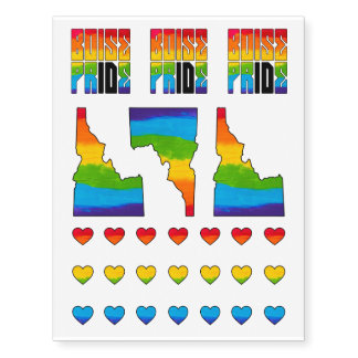 Boise PRIDE Temporary Tattoos