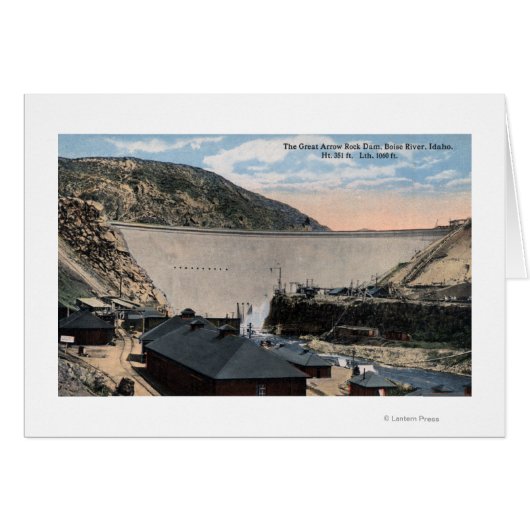 Boise River and Great Arrow Rock Dam Cards (Front Horizontal)