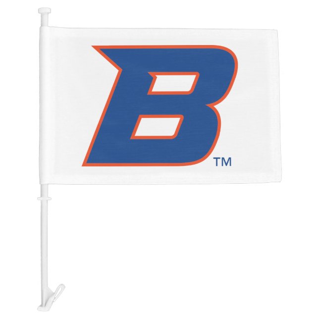 Boise State B Car Flag (Front)
