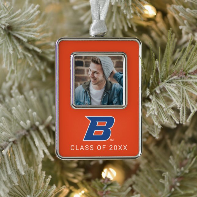Boise State B Christmas Ornament (Tree)