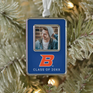 Boise State B Christmas Ornament