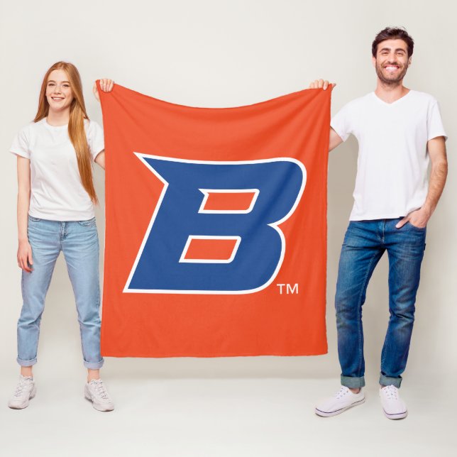 Boise State B Fleece Blanket (In Situ)