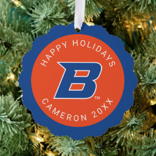 Boise State B Ornament Card