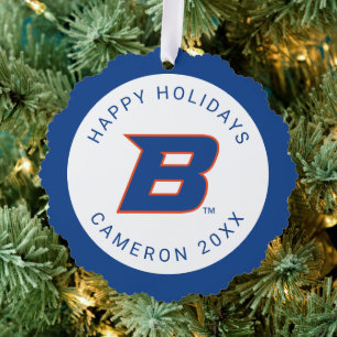 Boise State B Ornament Card