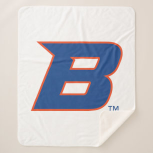 Boise State B Sherpa Blanket