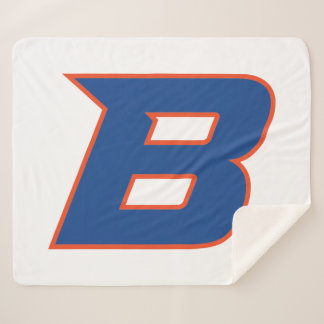 Boise State B Sherpa Blanket
