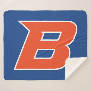 Boise State B Sherpa Blanket