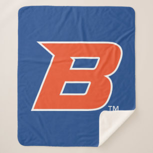 Boise State B Sherpa Blanket