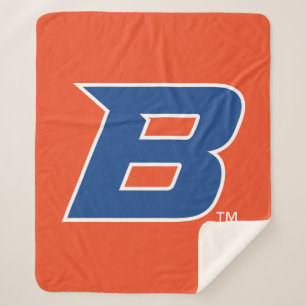 Boise State B Sherpa Blanket
