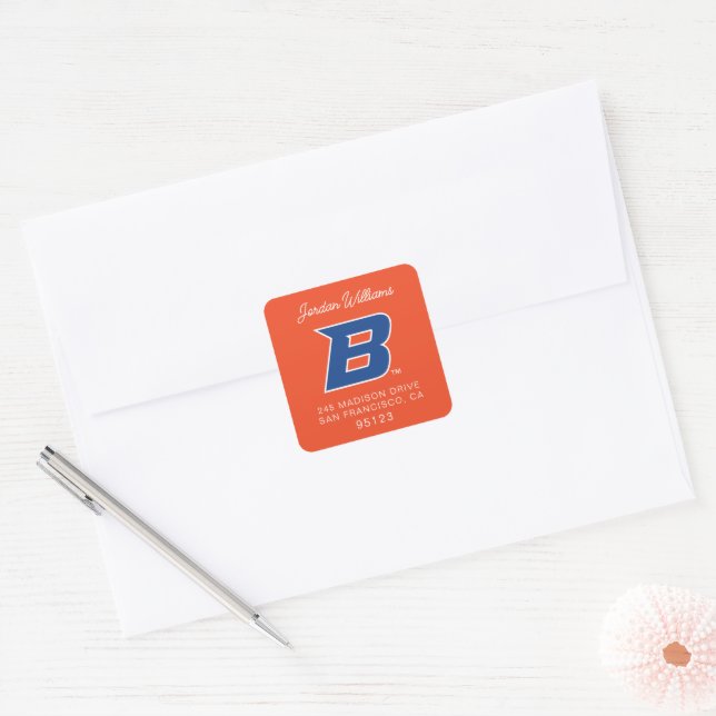 Boise State B Square Sticker (Envelope)