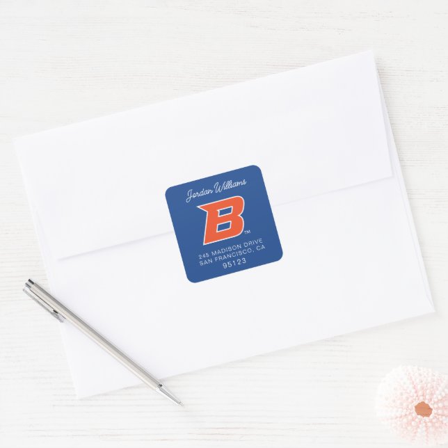 Boise State B Square Sticker (Envelope)