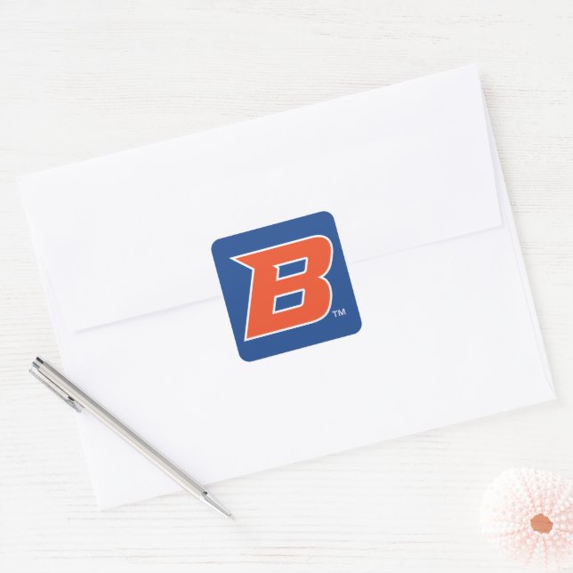 Boise State B Square Sticker (Envelope)