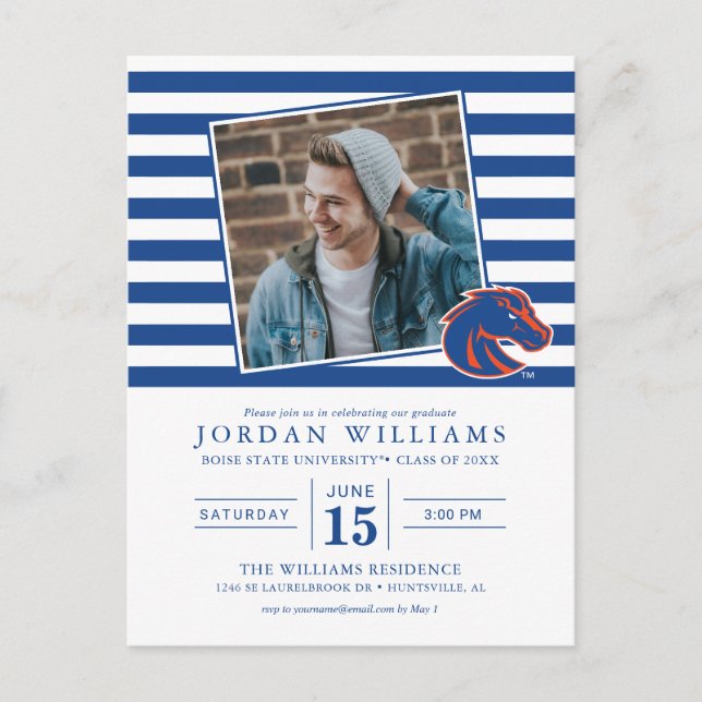 Boise State Broncos Announcement Postcard (Front)