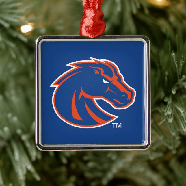 Boise State Broncos Metal Ornament (Tree)