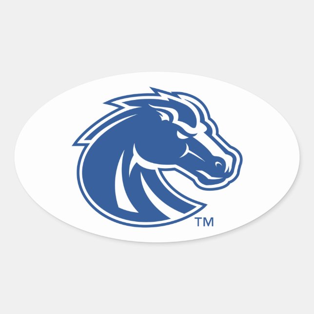 Boise State Broncos Oval Sticker (Front)