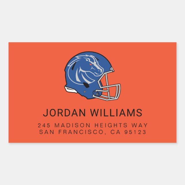 Boise State Football Rectangular Sticker (Front)