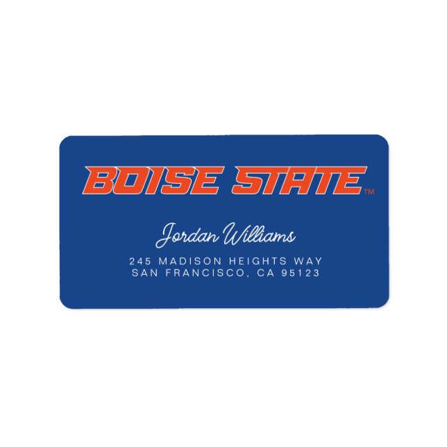 Boise State Label (Front)