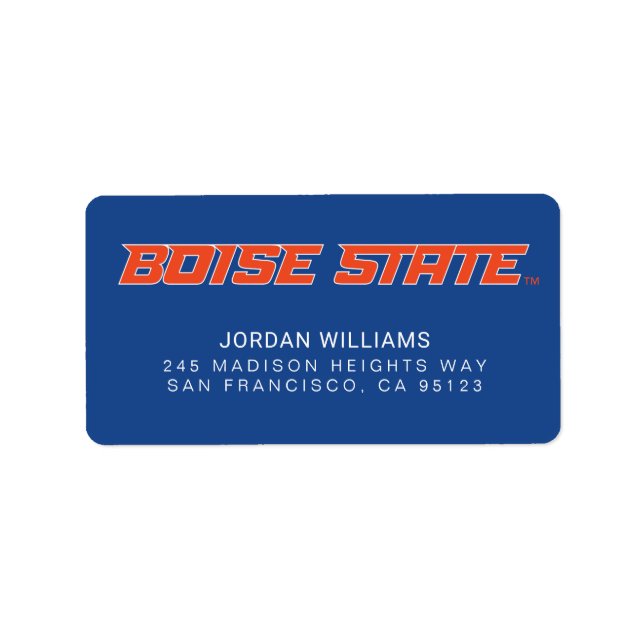 Boise State Label (Front)