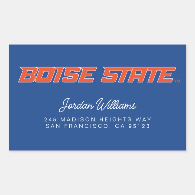 Boise State Rectangular Sticker (Front)