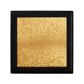 Boîte à bijoux en bois couleur doré gift box