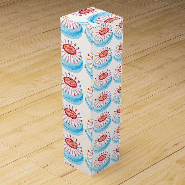 Boite cadeau pour bouteille de vin  wine box (Front)