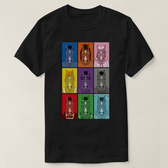 Bojack Horseman Colors T-Shirt (Design Front)