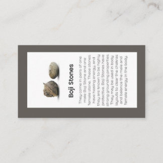 Boji Stones Crystal Meaning Jewelry Display Business Card