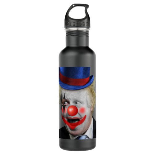 Bojo The Clown Boris Johnson Anti Tory Downing Str Stainless Steel Water Bottle