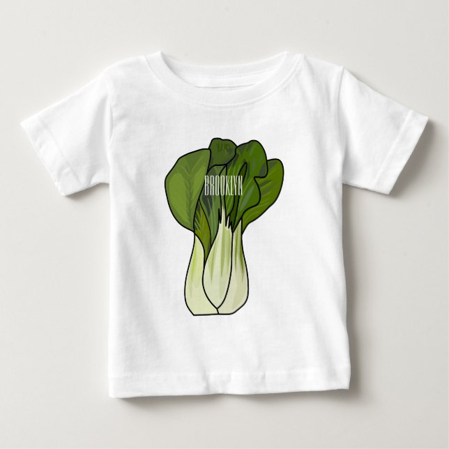 Bok choy cartoon illustration  baby T-Shirt (Front)