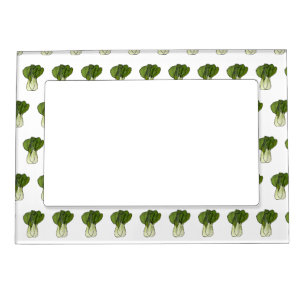 Bok choy cartoon illustration magnetic frame