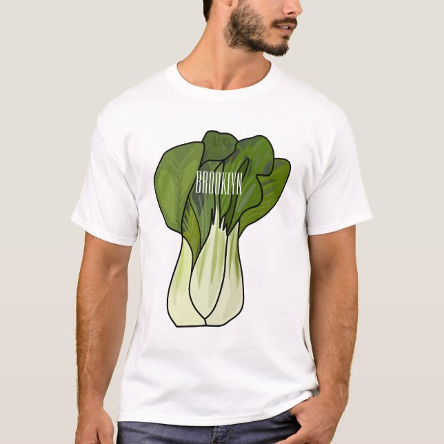 Bok choy cartoon illustration  T-Shirt (Front)
