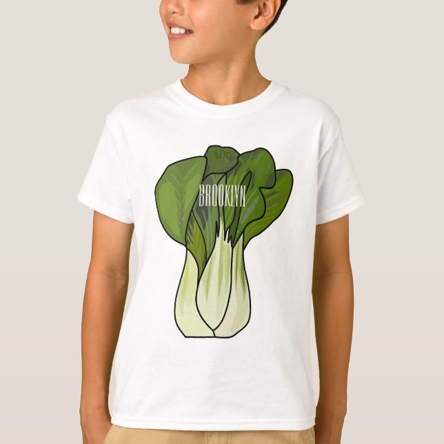 Bok choy cartoon illustration  T-Shirt (Front)