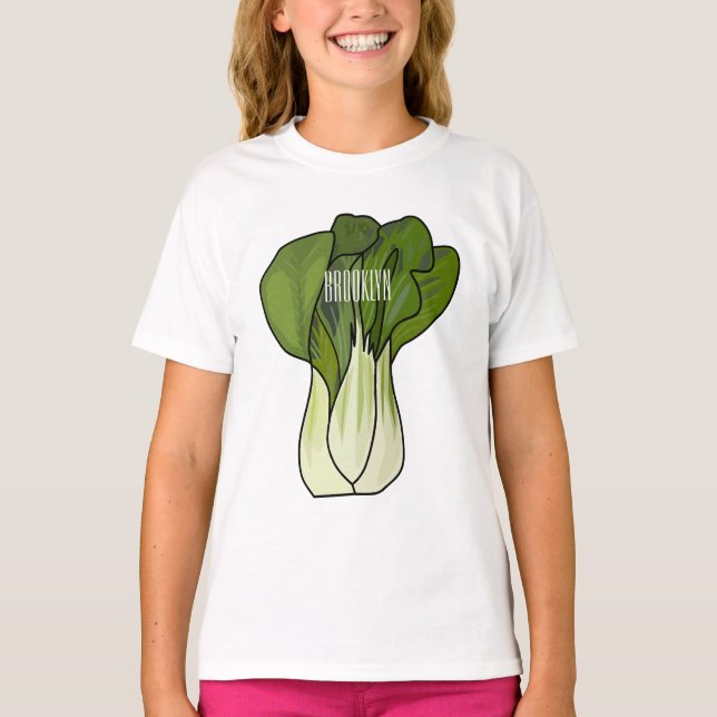 Bok choy cartoon illustration  T-Shirt (Front)