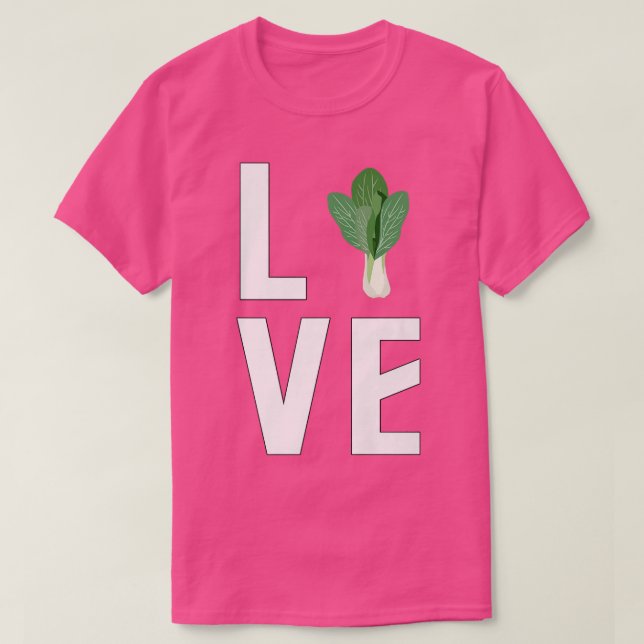Bok Choy Lover, Funny Asian Cooking, Gardening T-Shirt (Design Front)