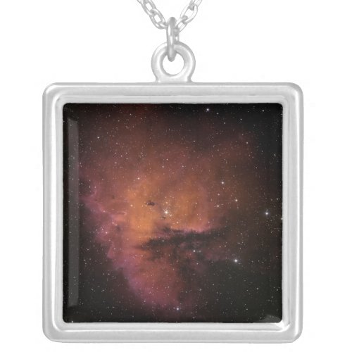 Bok Globules in NGC 281 Silver Plated Necklace