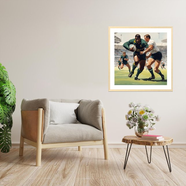 Bok! - Rugby Players Art Print (Bok!
South African Rugby
Artist: Roger Smith)