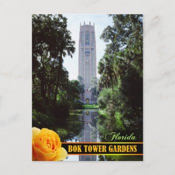 Bok Tower Gardens And Singing Tower  Florida Postcard by HTMimages at Zazzle