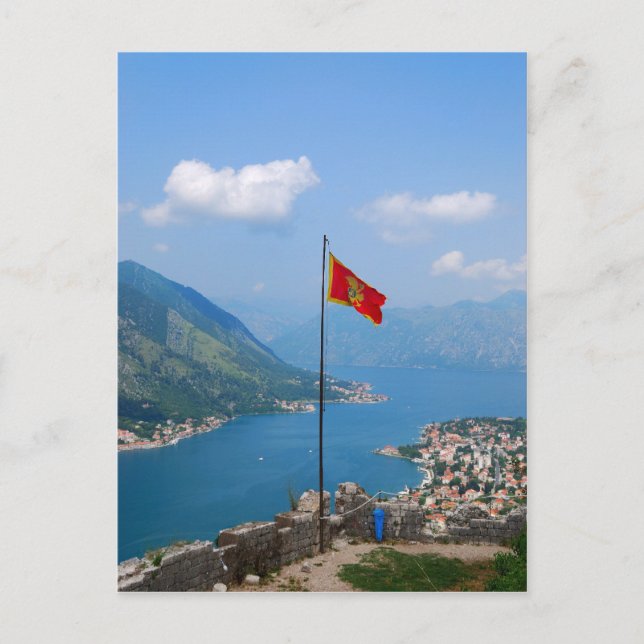 Boka Kotorska in Montenegro Postcard (Front)
