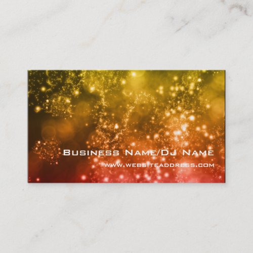 Bokeh 13 Music or DJ Business Cards