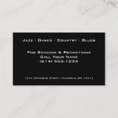 Bokeh 16 (Music or DJ) Business Cards (Back)