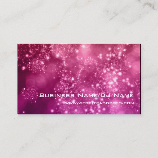 Customizable Bokeh 16 (Music or DJ) Business Cards