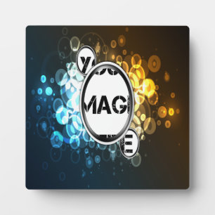 Bokeh 3 Framed Abstract Art Plaque