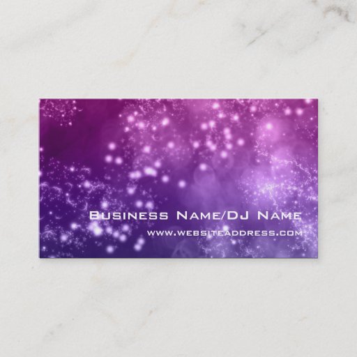 Customizable Bokeh 8 (Music or DJ) Business Cards